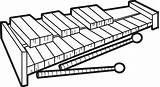 Glockenspiel Xylophone Template sketch template