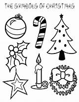 Christmas Symbols Coloring Drawings Easy Drawing Simple Countdown Pages Kids Printable Clip Days Lilluna Color Twelve Disegni Natale Holiday Activity sketch template