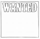 Wanted Poster Coloring Template Pages Simple Seven Kids sketch template