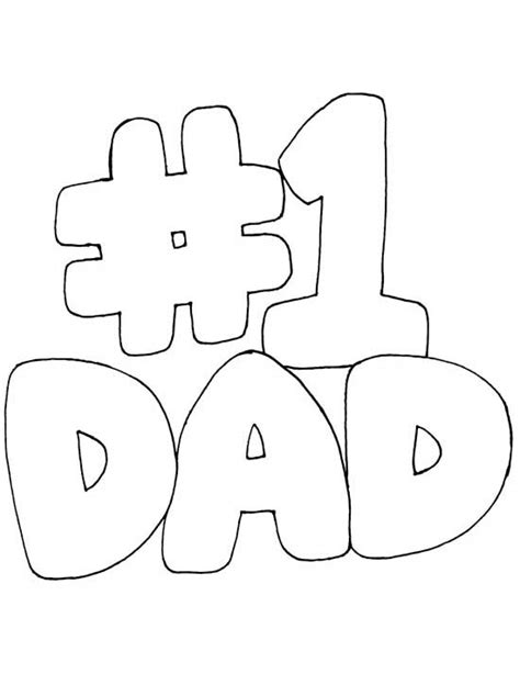printable coloring pages  dad cute sketches