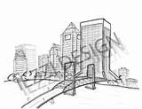 Jacksonville Sketch Downtown sketch template