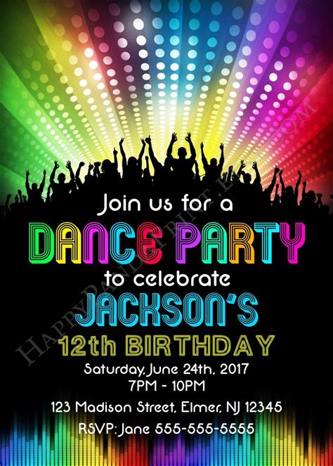 dance party invitation disco party invitation disco dance etsy disco party dance party