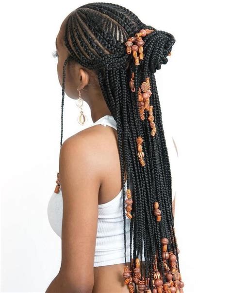 20 amazing fulani braids for women of all ages cornrows with beads