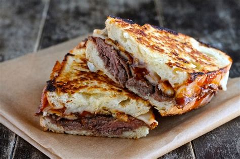 roast beef grilled cheese  bbq sauce