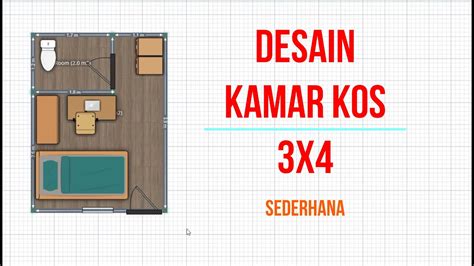 denaruma desain kamar kos  sederhana nyaman youtube