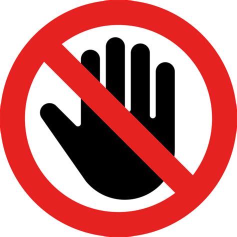 touch sign png