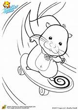 Coloriage Zhu Hamster Kolorowanki Skateboard Squiggles Imprimer Ausmalbilder Imprimir Cartoni Kolorowanka Malowanki Russe Coloriez Dzieci Zu sketch template