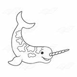 Abeka Narwhal Gray sketch template