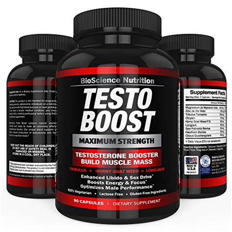 testoboost testosterone booster supplement potent and natural 90 herbal pills boost men muscle