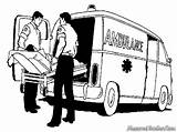 Ambulance Mewarnai Sketsa Realistic Petugas Tweet Medis sketch template