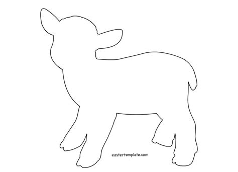 easter lamb template  crafts