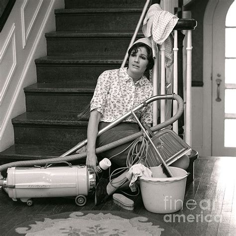 exhausted woman  cleaning   armstrong robertsclassicstock cleaning lady housewife