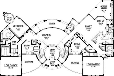 cool  bedroom house plans luxury  home plans design
