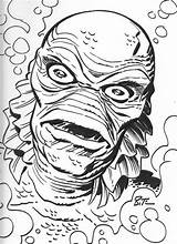 Lagoon Creature Coloring Pages Universal Monsters Monster Timm Comic Classic Bruce Tattoo Book Color Horror Draw Sean Printable Andress Getcolorings sketch template