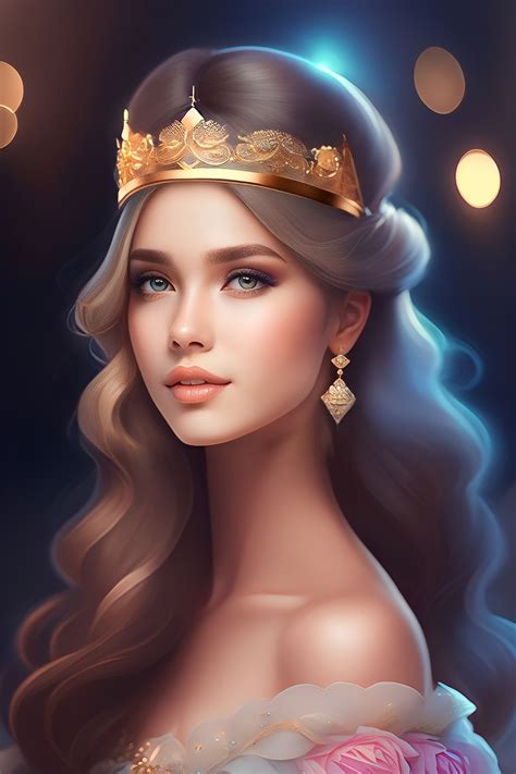 ai generated woman princess royalty  stock illustration
