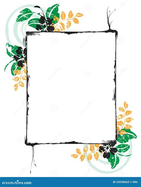 bloemen omlijsting vector illustratie illustration  decoratief