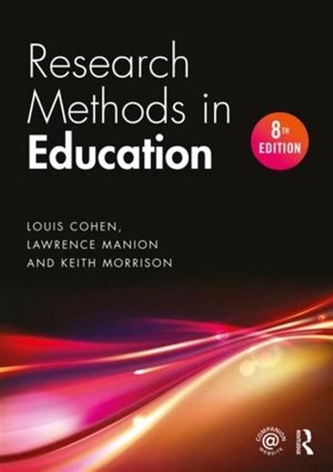 research methods  education  edition  louis cohen english