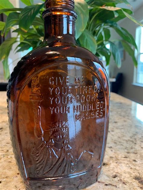 vintage  log cabin syrup bottle  americas etsy