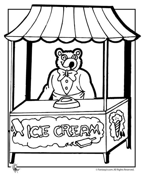 ice cream shop coloring page woo jr kids activities