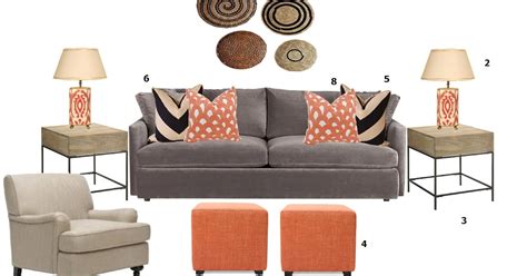 daly designs living room design board pops  orange