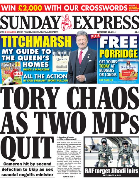 newspaper thread  front pages sunday  september