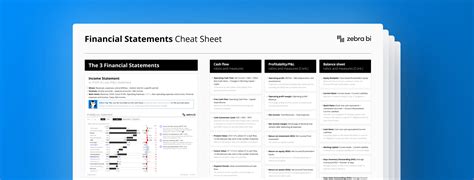 financial statements cheat sheet  secret weapon  financial