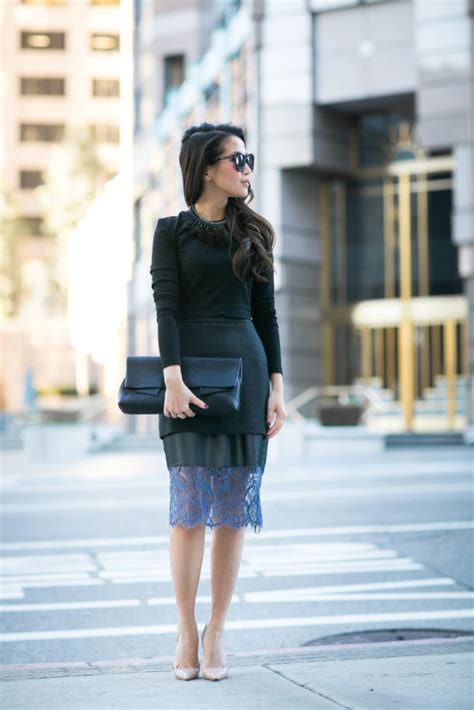 office lace layered skirt and cropped top wendy s lookbook