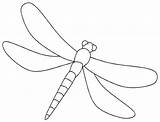 Dragonfly Coloring Printable Pages Drawings Animals Drawing sketch template