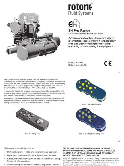 manual rotork valve actuator