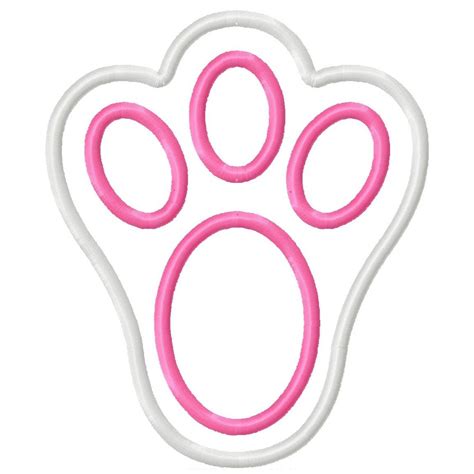 bunny rabbit feet template easter bunny footprint stencil  bored