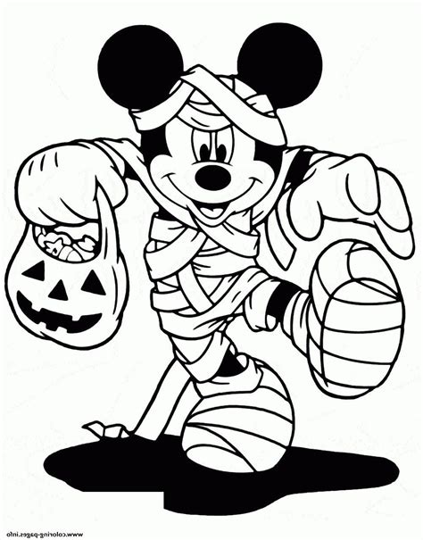 easy halloween coloring pages mickey mouse
