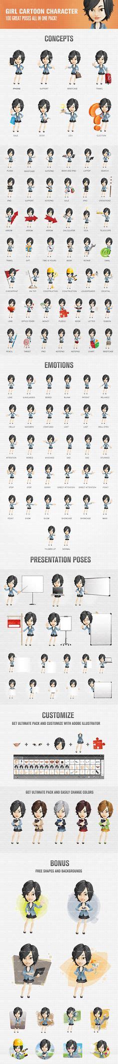 girl cartoon character with short haircut girl cartoon