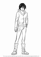 Yato Step Noragami Draw Drawing Drawingtutorials101 Anime Manga Tutorials sketch template