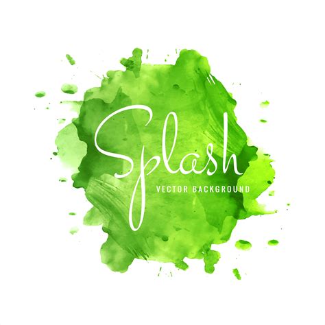green splash vector art icons  graphics