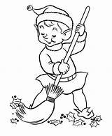 Sweeping Elves sketch template