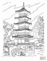 Coloring Pages Japanese Flower Japan Printable Color Getcolorings sketch template