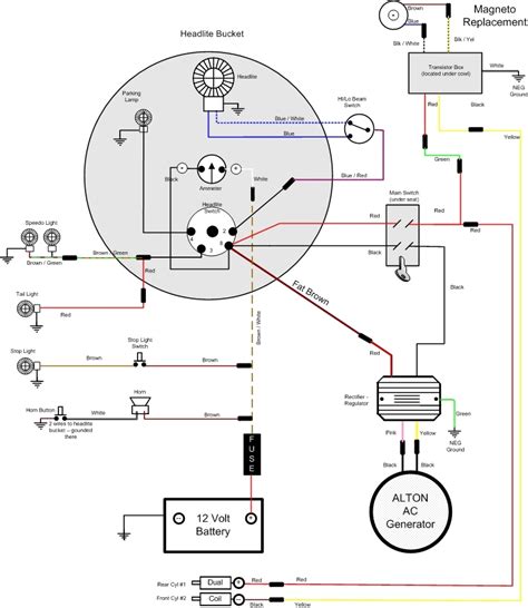 wiring diagram  starter generator works olive wiring