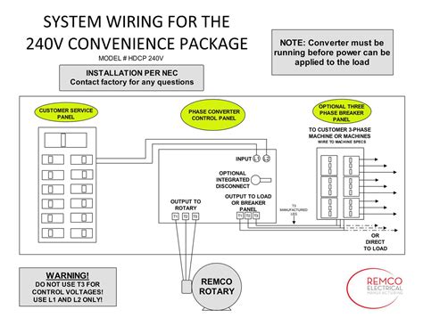 phase converter wiring diagram