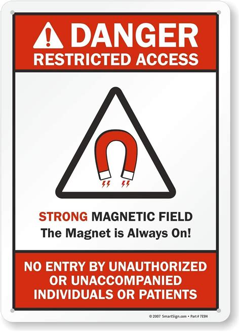 buy smartsign restricted access strong magnetic field  entry