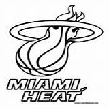 Coloring Nba Basketball Heat Miami Pages Silhouette Sports Teams Logo Logos Stencils Stencil Hawks Atlanta Burning Colormegood Colour Patterns Wood sketch template