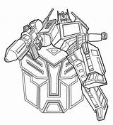 Coloring4free Optimus Autobots sketch template