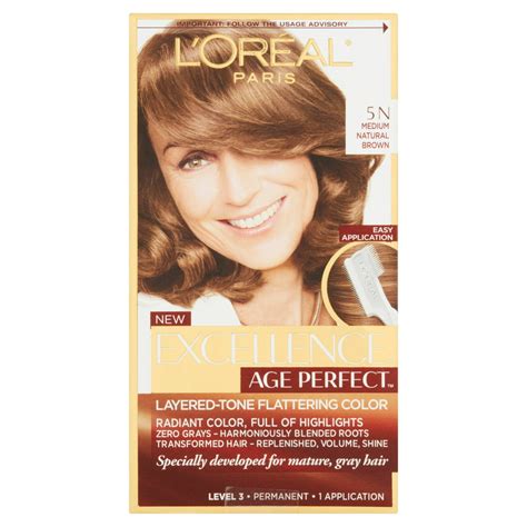 L Oreal Paris Age Perfect Permanent Hair Color 5n Medium Natural Brown