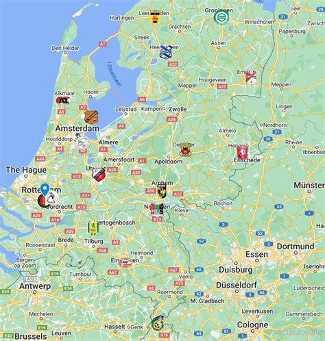 eredivisie league teams map  logos eredivisie league teams location fts dls kits