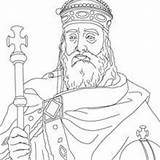 Roi Charlemagne Emperador France Carlomagno Clovis sketch template