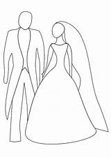 Matrimonio Disegno Colorare sketch template