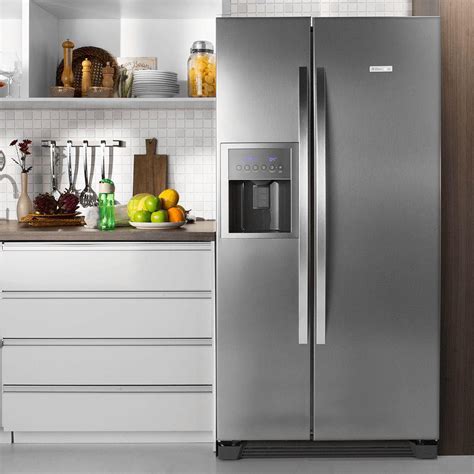 Geladeira Refrigerador Side By Side Frost Free Inox 504l Electrolux