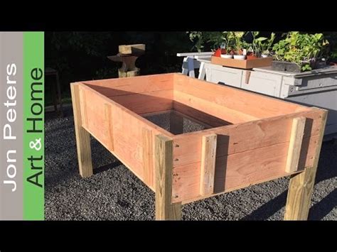 build  stand  planter box limited tools project youtube