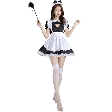 buy yomorio french maid uniform sexy cat cosplay lingerie costume cute