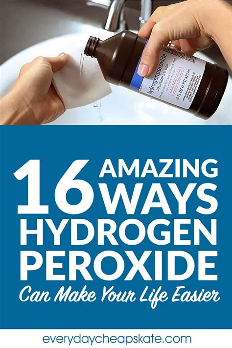 hydrogen peroxide cleaning  everyday cheapskate