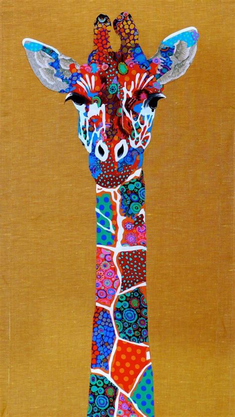 pin  gecko  giraffe art art quilts animal quilts